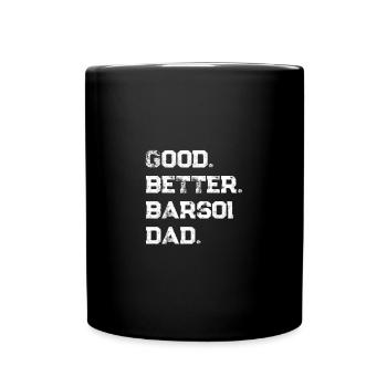 Borzoi - Full Colour Mug - black - Front