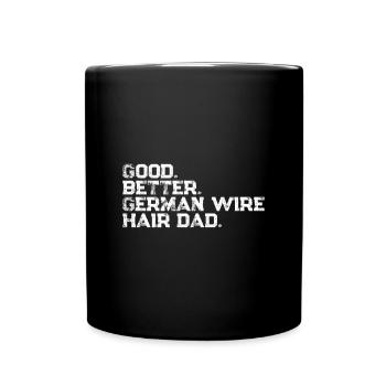 Wirehair allemand - Mug uni - noir - Devant