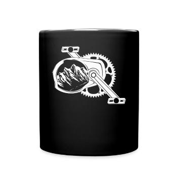 E Bike Bike Electric Mountain Bike MTB - Full Colour Mug - black - Front