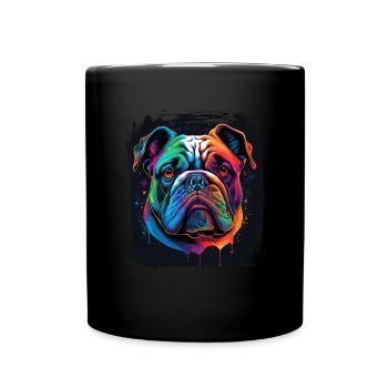 Chien bouledogue disant Propriétaire de bouledogue - Mug uni - noir - Devant