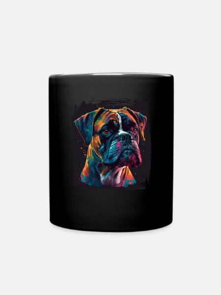 Dog Saying Boxer Design pour les amoureux des chiens - Mug uni - noir