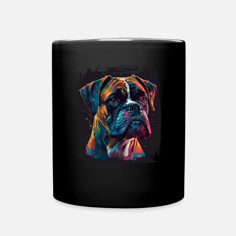 Dog Saying Boxer Design pour les amoureux des chiens - Mug uni - noir