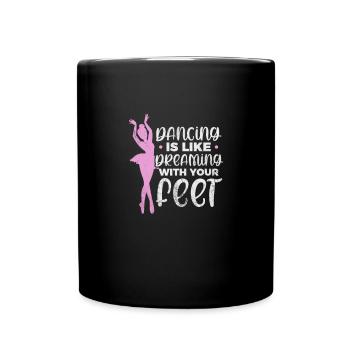 Ballett - Tasse einfarbig - Schwarz - Vorne
