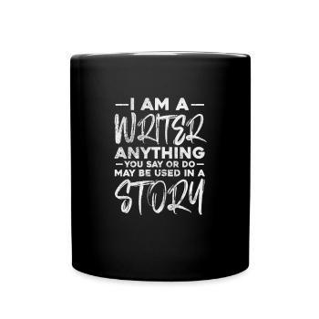Author Authors Writer Book Gift - Full Colour Mug - black - Front
