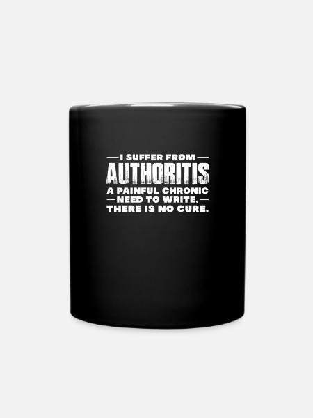 Autor - Tasse einfarbig - Schwarz