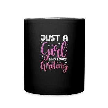 Author Authors Writer Book Gift - Full Colour Mug - black - Front