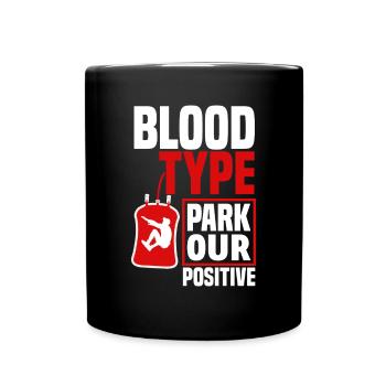 Lustiges Parkourläufer Freerunner Geschenk - Tasse einfarbig - Schwarz - Vorne