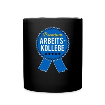 Bester Arbeitskollege Orden Geschenk Herren Lustig - Tasse einfarbig - Schwarz - Vorne