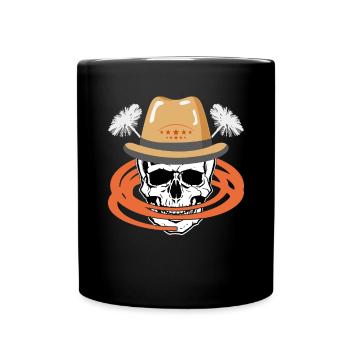 Schornsteinfeger Geschenk Schornstein - Tasse einfarbig - Schwarz - Vorne