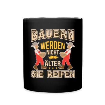 Landwirt Geburtstag Bauernhof Bauern Werden Nicht - Tasse einfarbig - Schwarz - Vorne