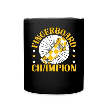 Fingerboard Champion Fingerboarder Fingerboarding - Tasse einfarbig - Schwarz - Vorne