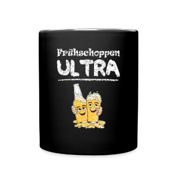 Frühschoppen Ultra Lustige Biere - Tasse einfarbig - Schwarz - Vorne