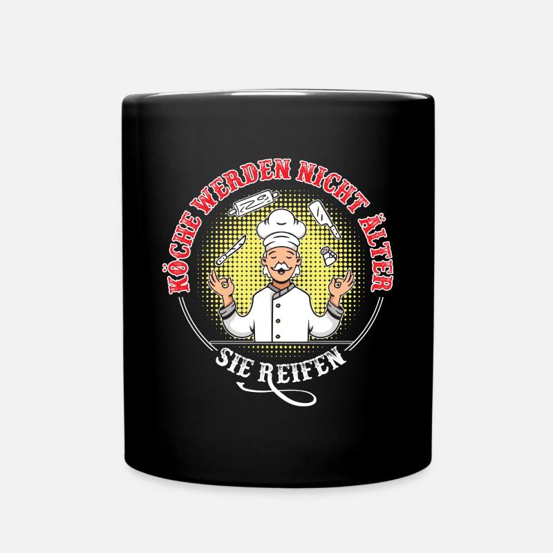 Koch Geburtstag Chefkoch Hobbykoch Kochen - Tasse einfarbig - Schwarz
