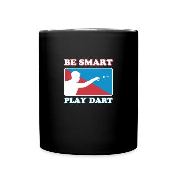 Darts Player Scoring Hobby Dart Player - Tasse einfarbig - Schwarz - Vorne
