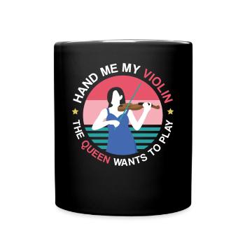 violoniste violoniste Hand Me My - Mug uni - noir - Devant