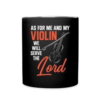 Violoniste Violoniste Jesus Faith - Mug uni - noir - Devant