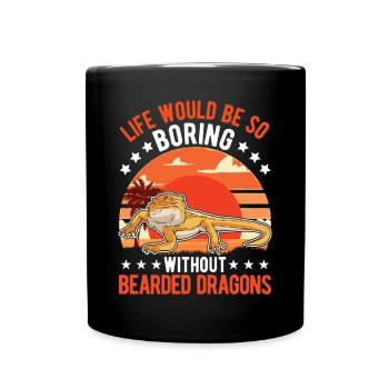 Dragon barbu Cadeau Dragon Barbu Pogona - Mug uni - noir - Devant