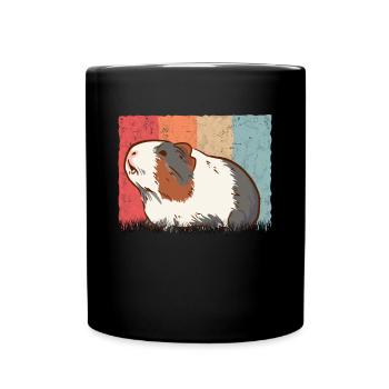 Meerschweinchen Retro Cochon d’Inde - Mug uni - noir - Devant