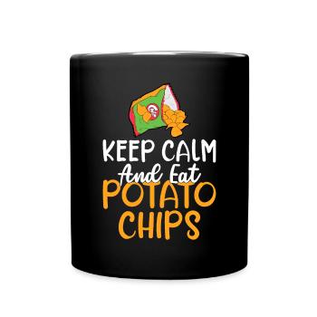 Cadeau de croustilles - Mug uni - noir - Devant