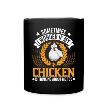 Poulets Élevage de poulets Éleveur de poulet - Mug uni - noir - Devant