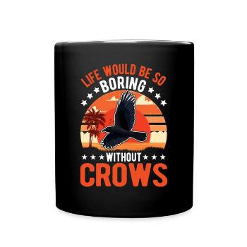 Crow Raven Crow Crow Husbandry Crow Breeder - Full Colour Mug - black - Front