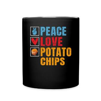 Cadeau de croustilles - Mug uni - noir - Devant