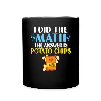 Cadeau de croustilles - Mug uni - noir - Devant