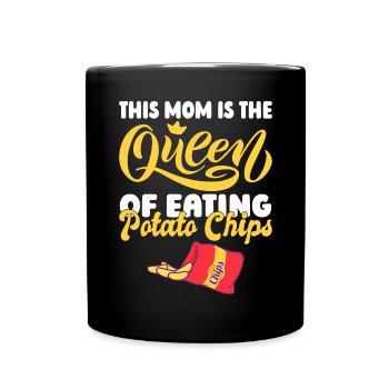 Cadeau de croustilles - Mug uni - noir - Devant