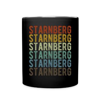 Starnberg Stadt Retro Vintage - Tasse einfarbig - Schwarz - Vorne