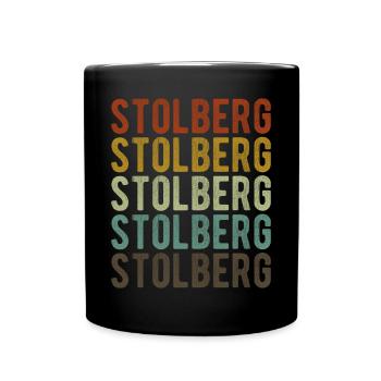Stolberg Stadt Retro Vintage - Tasse einfarbig - Schwarz - Vorne