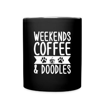 Golden Doodle Hundeliebhaber - Tasse einfarbig - Schwarz - Vorne