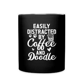 Golden Doodle Hundeliebhaber - Tasse einfarbig - Schwarz - Vorne