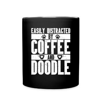 Golden Doodle Hundeliebhaber - Tasse einfarbig - Schwarz - Vorne