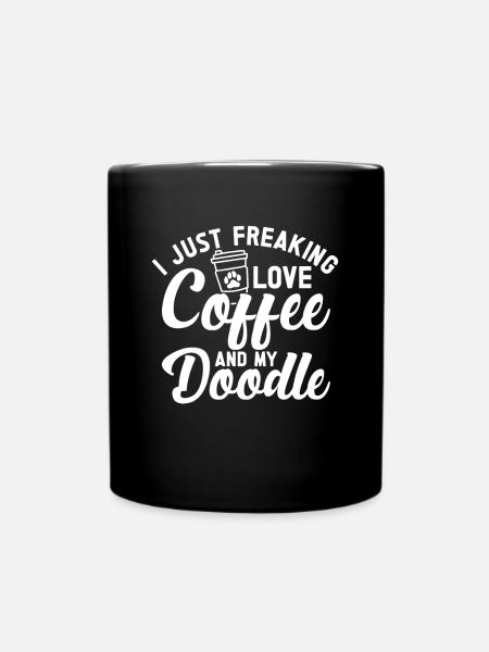 Golden Doodle Hundeliebhaber - Tasse einfarbig - Schwarz