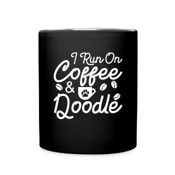 Golden Doodle Hundeliebhaber - Tasse einfarbig - Schwarz - Vorne