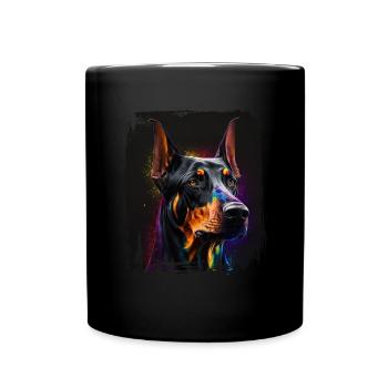 Dog saying Doberman design pour les amoureux des chiens - Mug uni - noir - Devant