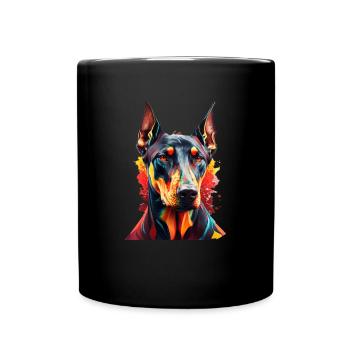 Dog saying Doberman design pour les amoureux des chiens - Mug uni - noir - Devant