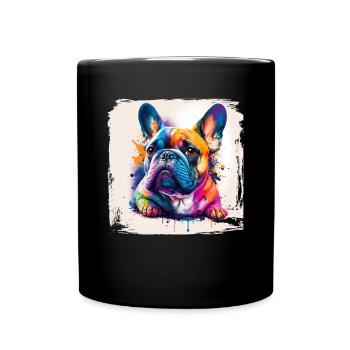 Chiens Français Bulldog Amateurs de chiens - Mug uni - noir - Devant