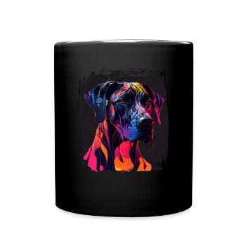 Chien disant Dogue allemand pour les amoureux des chiens - Mug uni - noir - Devant