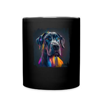 Chien disant Dogue allemand pour les amoureux des chiens - Mug uni - noir - Devant