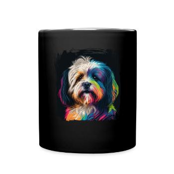 Hunde Spruch Havaneser Design für Hundeliebhaber - Tasse einfarbig - Schwarz - Vorne
