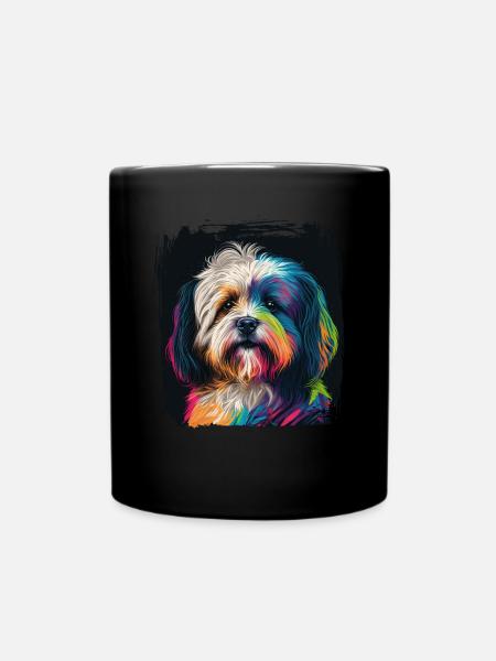 Hunde Spruch Havaneser Design für Hundeliebhaber - Tasse einfarbig - Schwarz