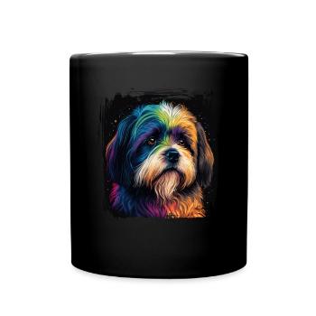 Hunde Spruch Havaneser Design für Hundeliebhaber - Tasse einfarbig - Schwarz - Vorne