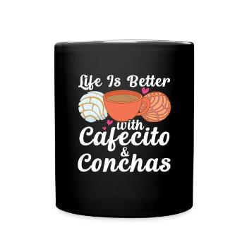 Pan dulce de Cafecito y Chisme Concha - Mug uni - noir - Devant