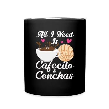 Pan dulce de Cafecito y Chisme Concha - Mug uni - noir - Devant