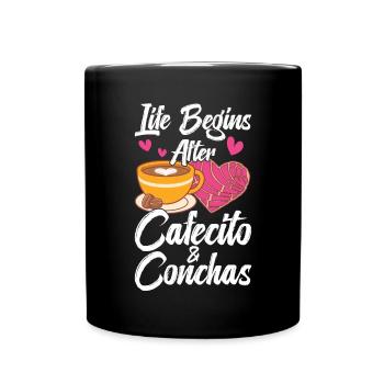 Pan dulce de Cafecito y Chisme Concha - Mug uni - noir - Devant