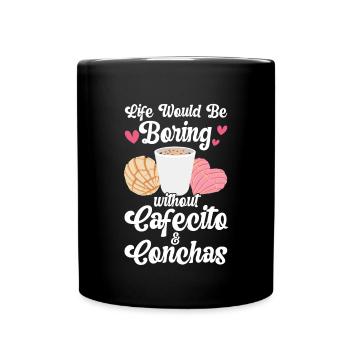 Pan dulce de Cafecito y Chisme Concha - Mug uni - noir - Devant