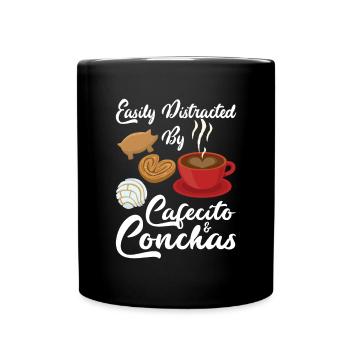 Pan dulce de Cafecito y Chisme Concha - Mug uni - noir - Devant