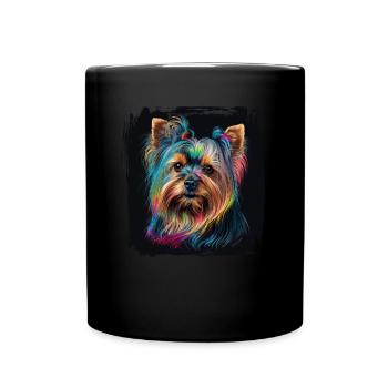 Dog Saying Yorkshire Terrier Design - Mug uni - noir - Devant