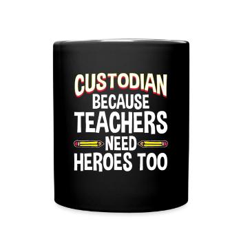 Funny School Custodian Design For Men Women Janito - Full Colour Mug - black - Front